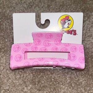 Buc-ee's Pink Logo Hair Clip